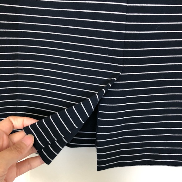 2/$15 MixMatch Banana Republic NWT Navy Stripes Skirt - Picture 3 of 10
